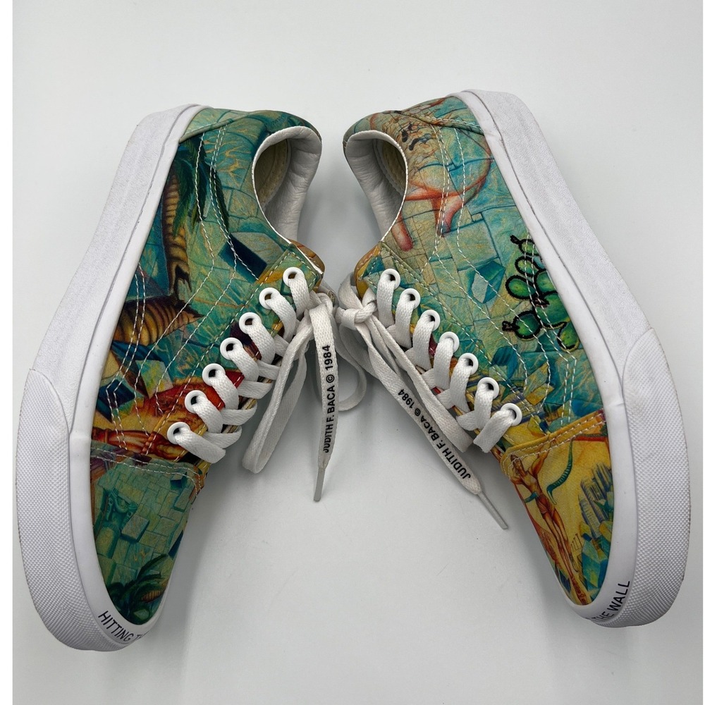 Vans x MOCA Judith F Baca Hitting The Wall Sneakers Mens 7 Womens 8.5 EU39 - Picture 9 of 13